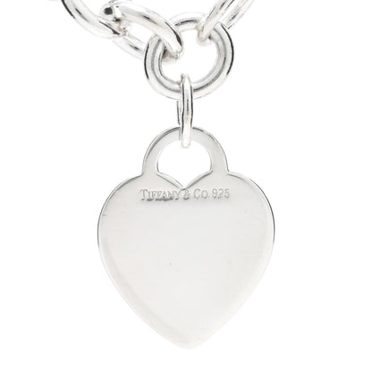 Tiffany Sterling Silver Heart Tag Charm Bracelet 3 of 3