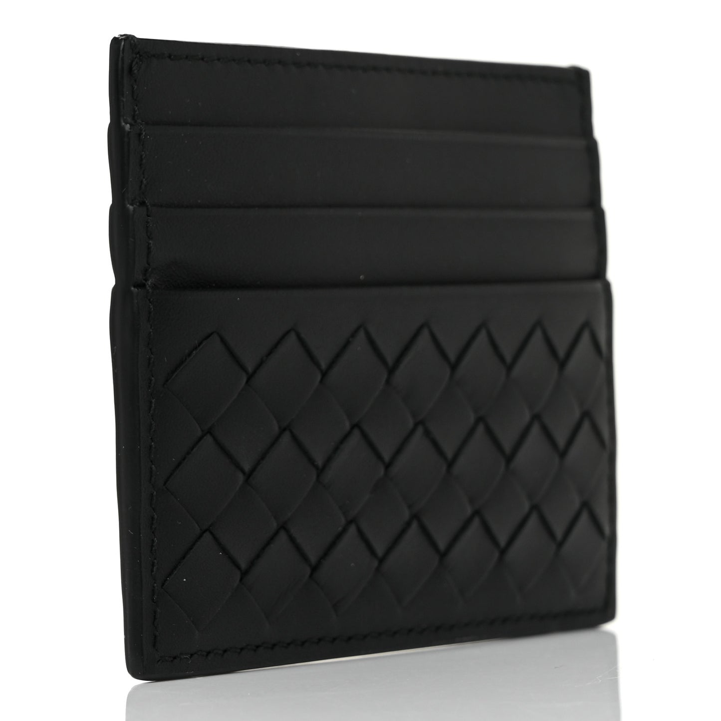 Nappa Intrecciato Card Holder Black