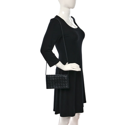 Bottega Veneta Nappa Intrecciato Wallet On Strap Black 2 of 9
