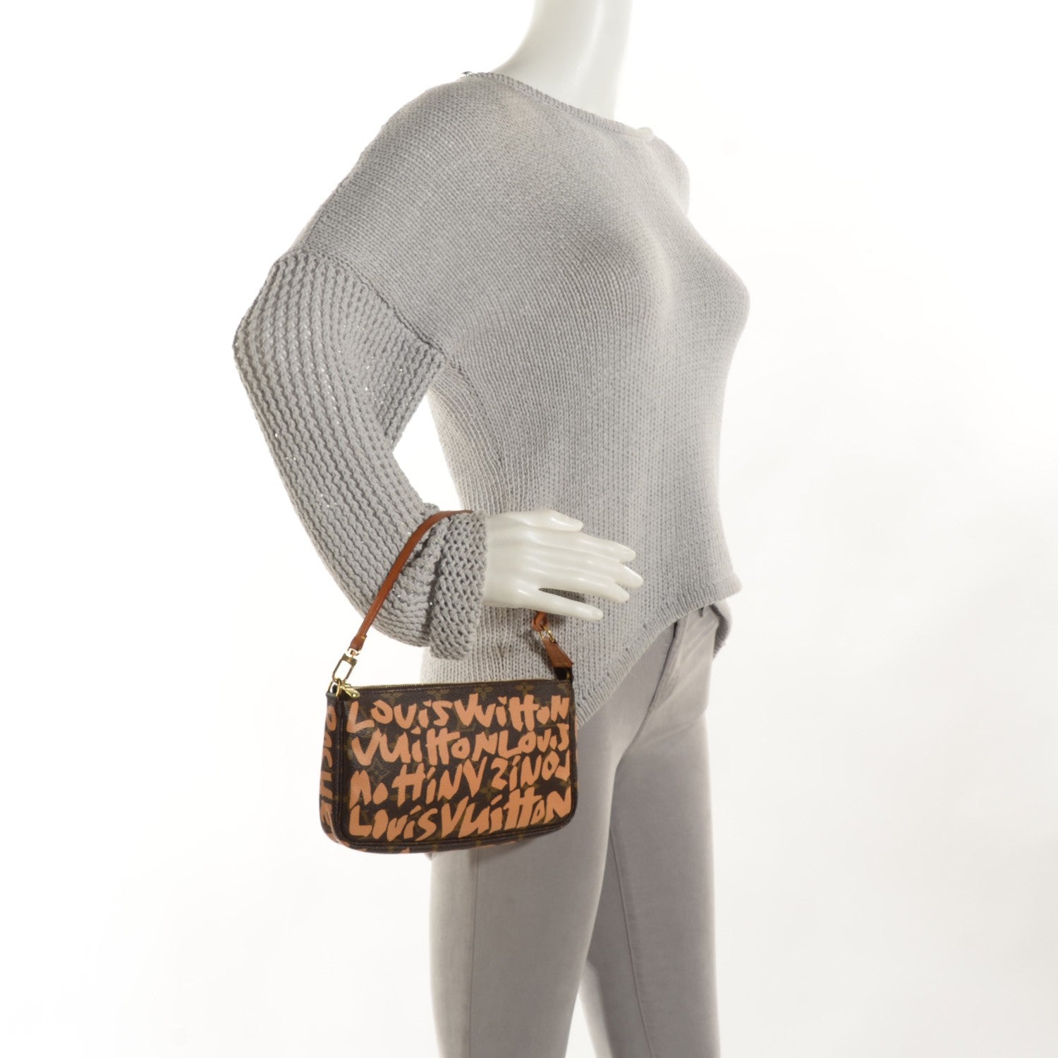 Louis Vuitton Monogram Graffiti Pochette Accessories Peach 2 of 7