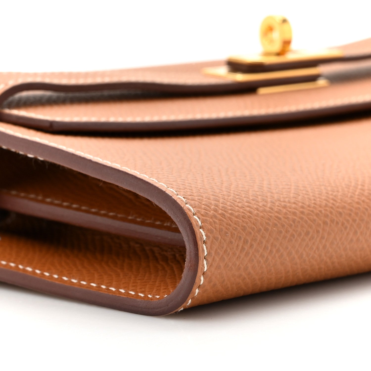 Hermes Epsom Kelly Wallet To Go Gold 9 of 11