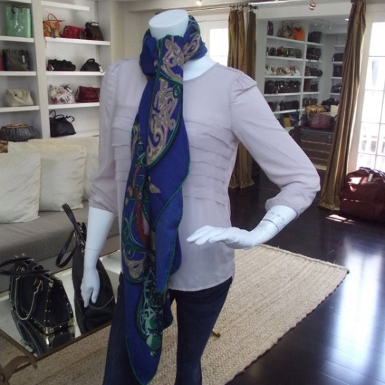 Cashmere Silk La Charmante Aux Animaux Scarf 140