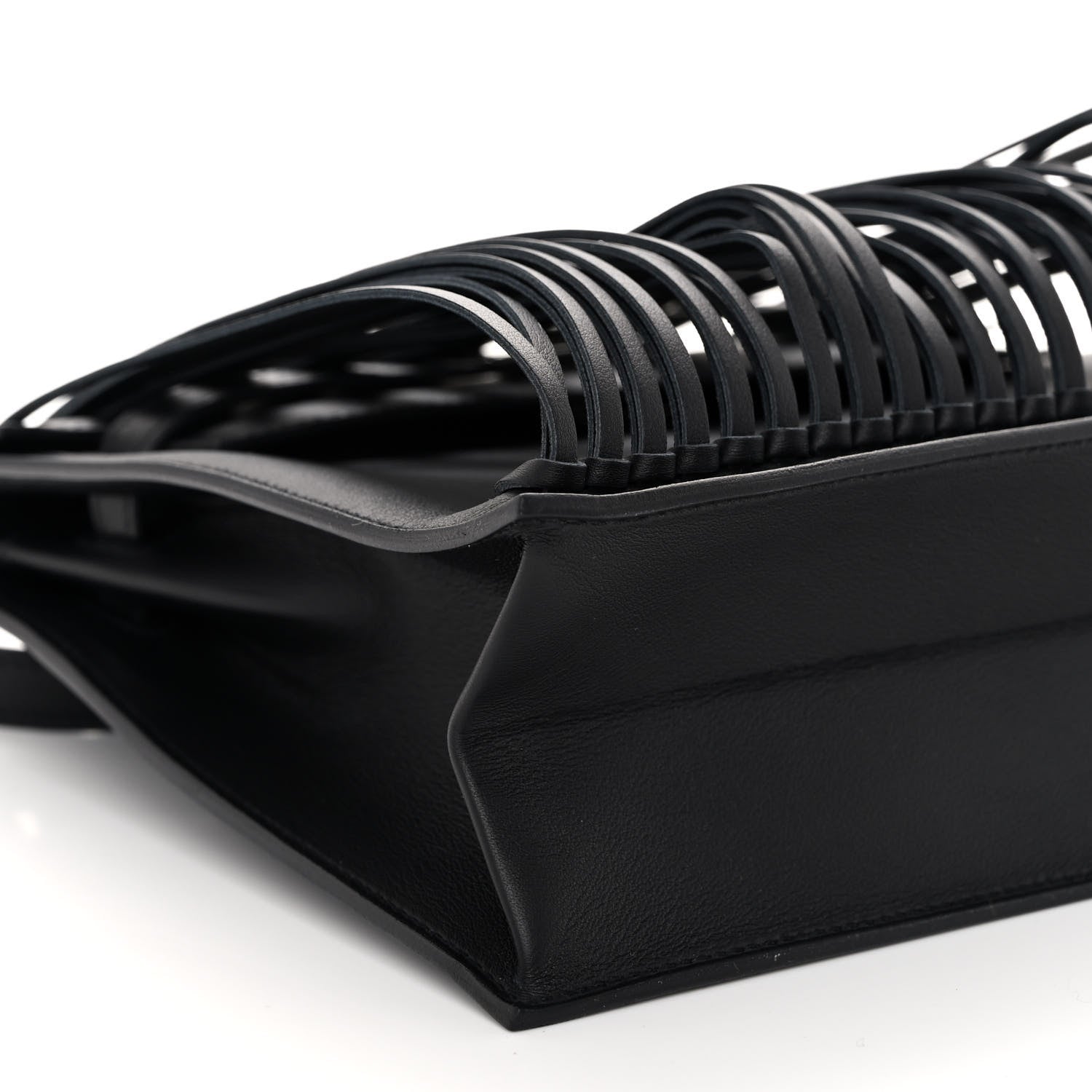 Hermes Swift Kelly Danse Anate Fringed Belt Bag Black 8 of 9