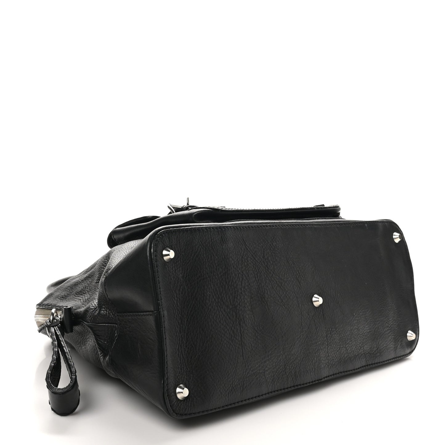 Calfskin Edith Dome Bowler Black