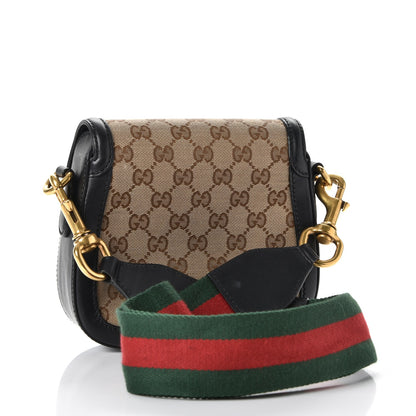 Gucci Monogram Small Lady Web Shoulder Bag Beige Black 3 of 9