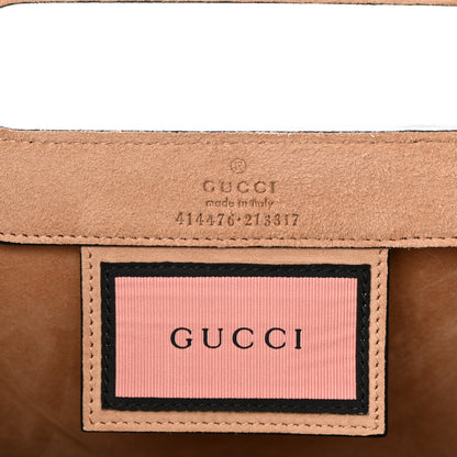 Gucci Calfskin GucciGhost Real Medium XL Tote Black Yellow 6 of 10