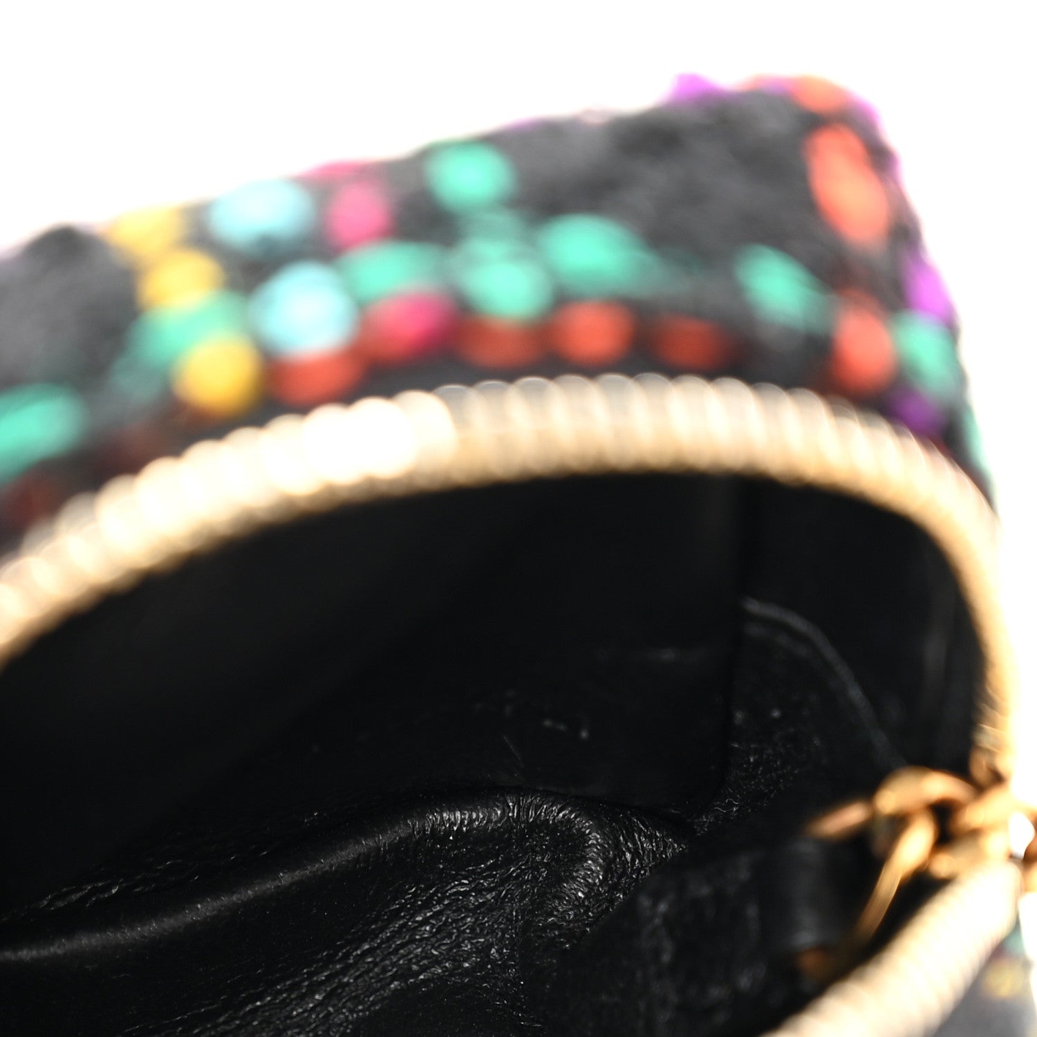 Saint Laurent Boucle Jaime Cube Charm Keychain Black Multicolor 5 of 9