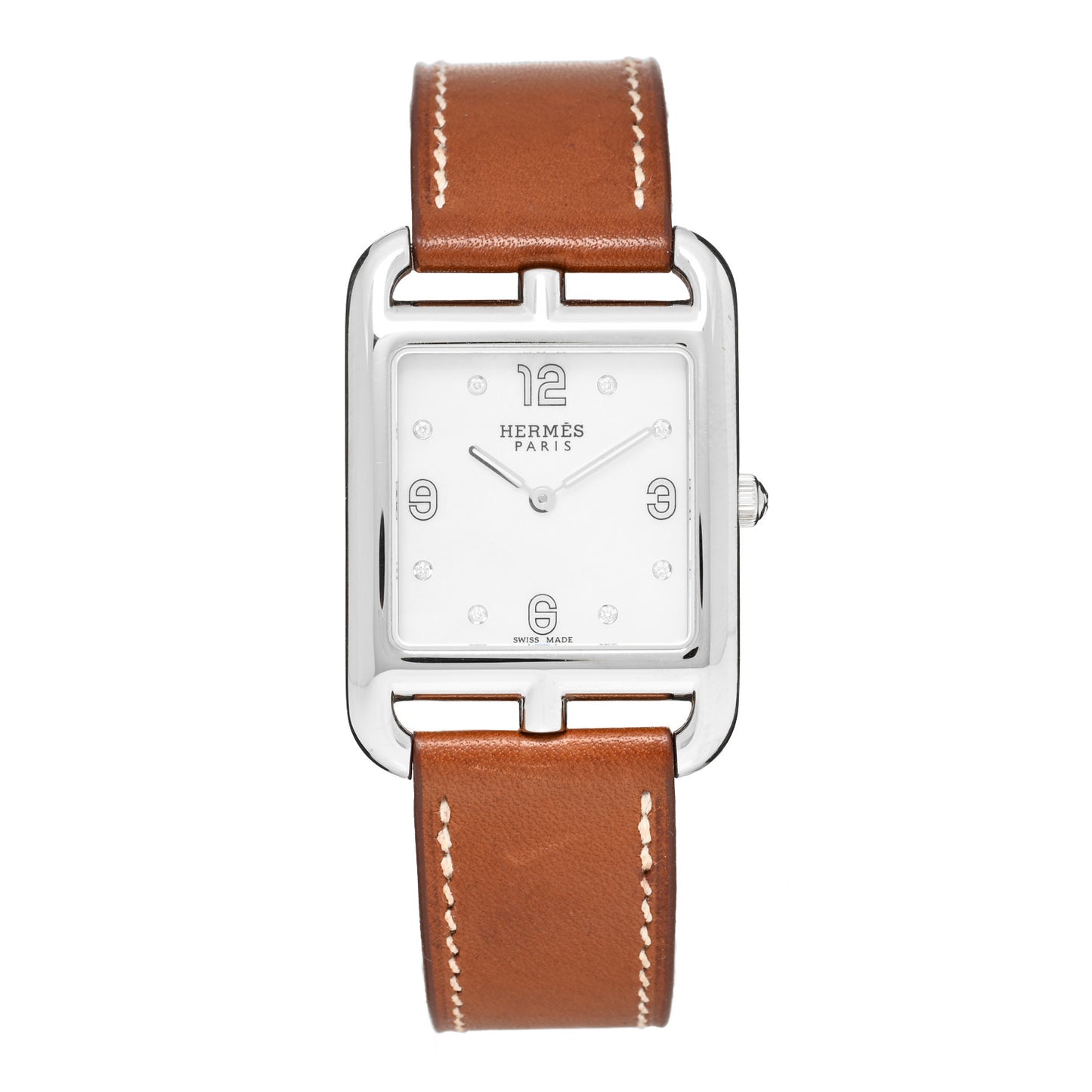 Stainless Steel Barenia Diamond Mother of Pearl 29mm Cape Cod Quartz Watch Fauve
