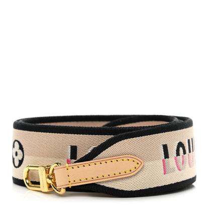 Louis Vuitton Jacquard Speedy Bandouliere 20 Shoulder Strap Black 1 of 5