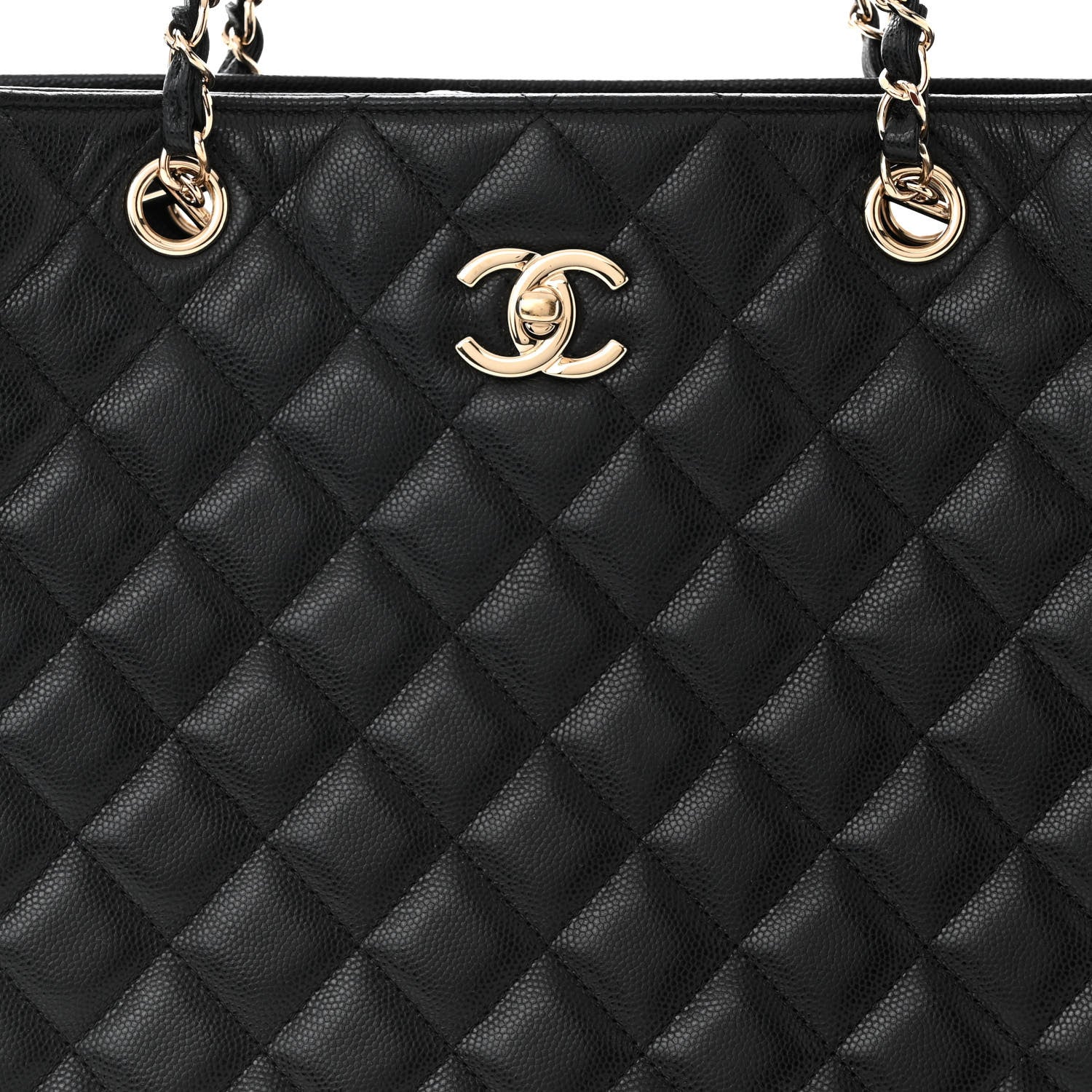 Chanel Caviar Quilted Large Shopping Tote Black 8 of 11