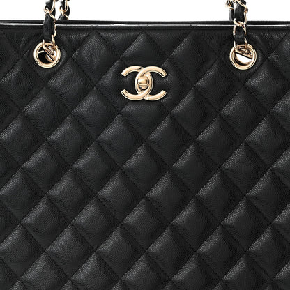 Chanel Caviar Quilted Large Shopping Tote Black 8 of 11