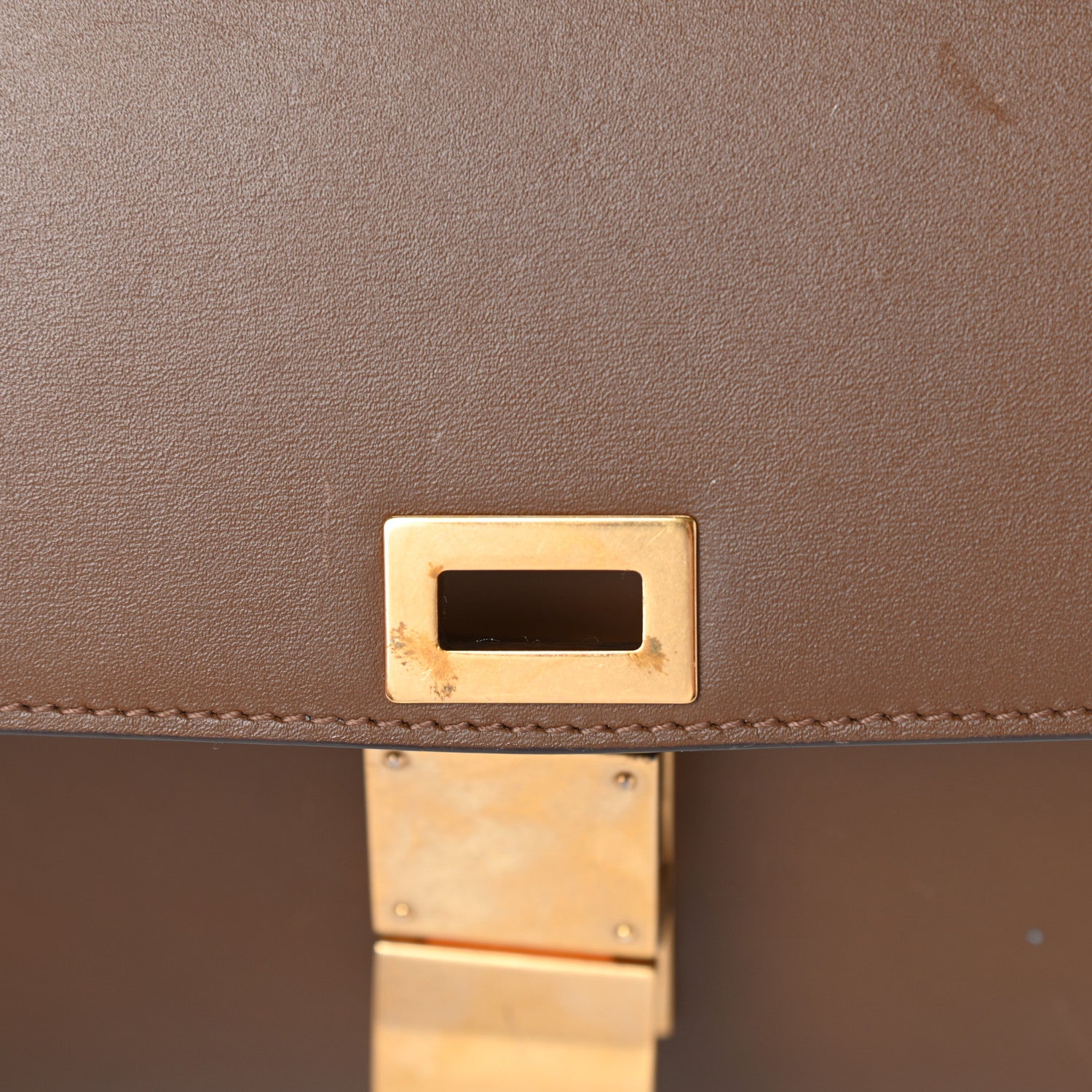 Celine Box Calfskin Medium Classic Box Flap Bag Camel 9 of 12