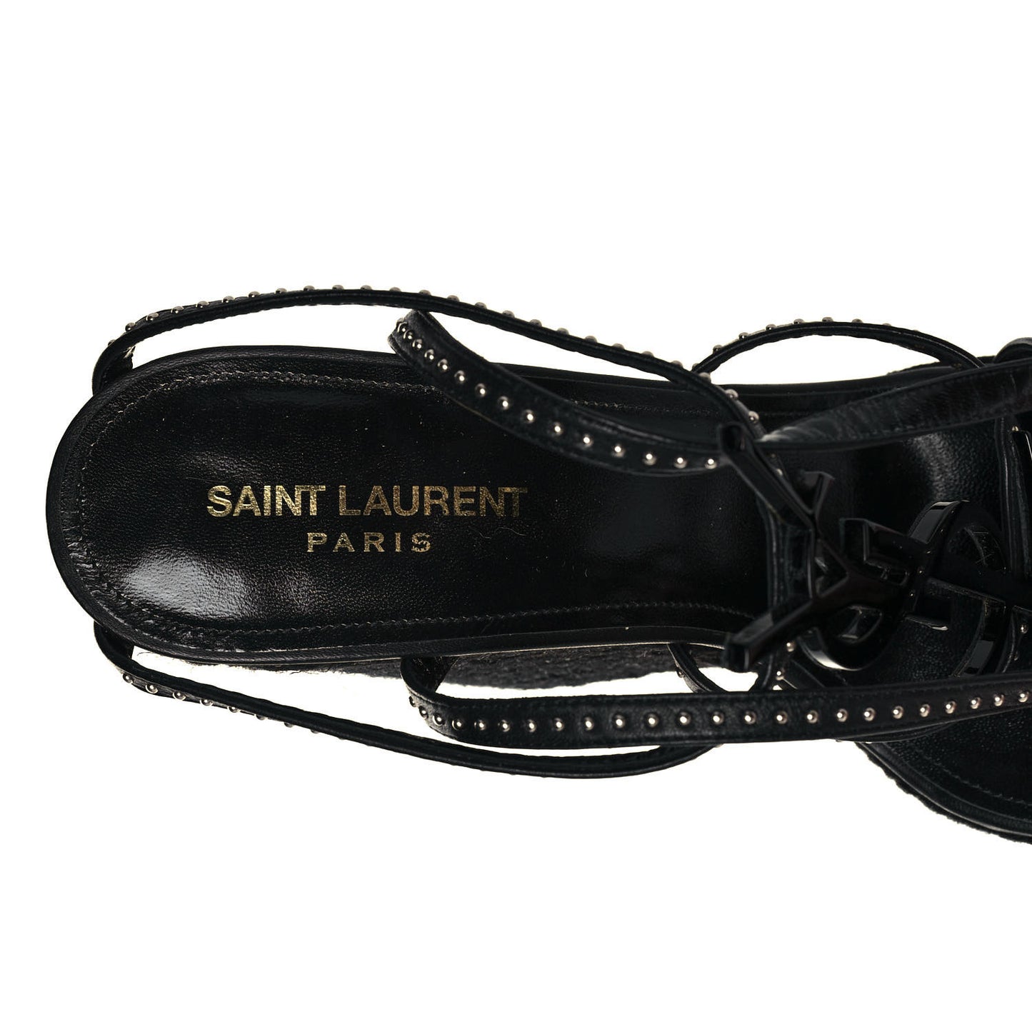 Calfskin Cassandra Espadrille 105 Wedges 40 Black