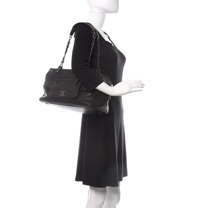 Chanel Glazed Caviar Pocket In The City Tote Brown 2 of 10