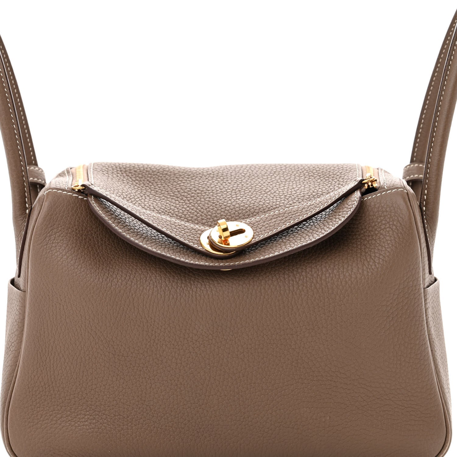 Hermes Taurillon Clemence Lindy 26 Etoupe 7 of 13