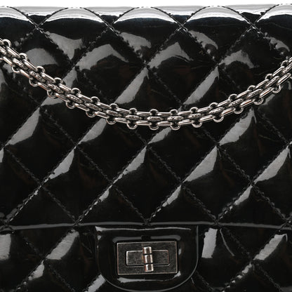 Chanel Patent Quilted 2.55 Reissue 226 Flap Black 7 of 9