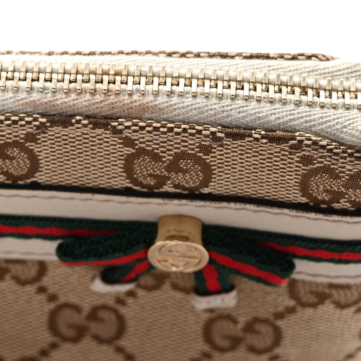 Monogram Mayfair Wristlet Off White