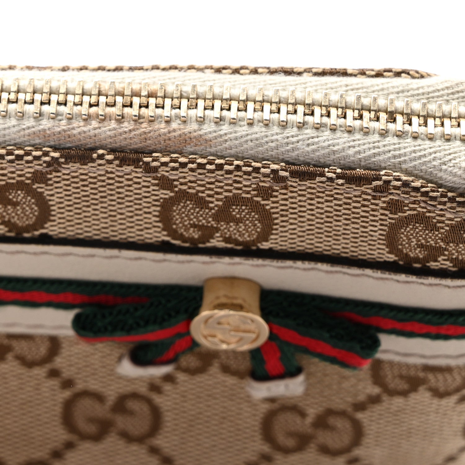 Gucci Monogram Mayfair Wristlet Off White 9 of 11