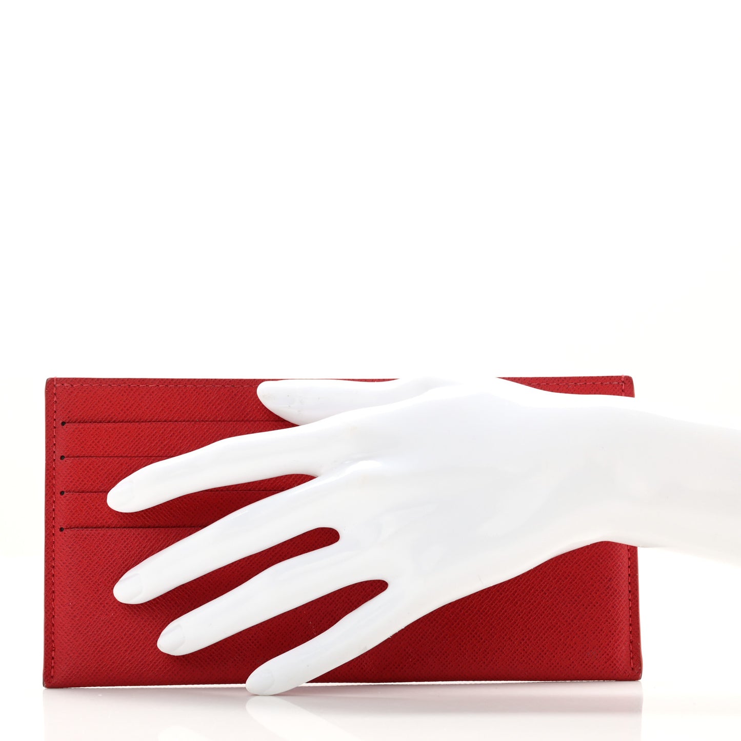 Calfskin Felicie Card Holder Insert Scarlet