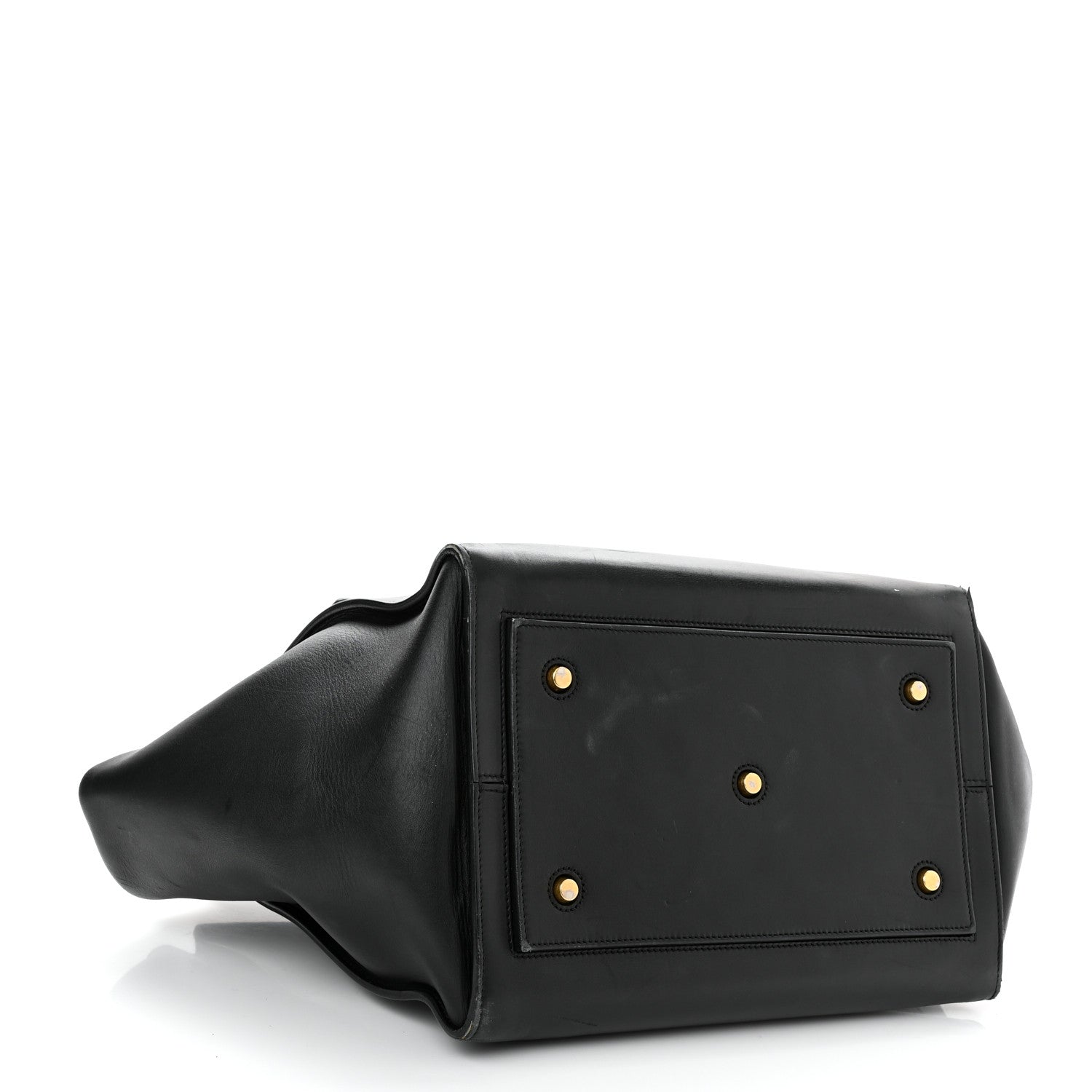 Celine Smooth Calfskin Large Bi-Color Tie Knot Tote Black Navy 5 of 22
