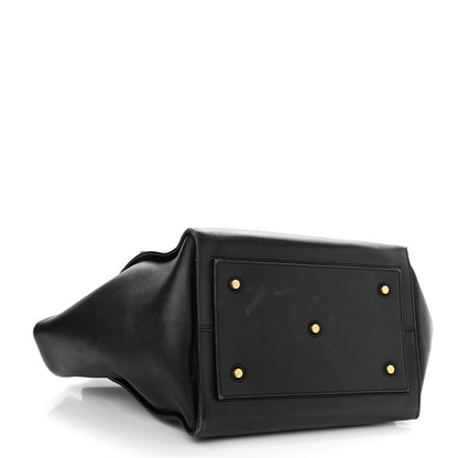 Celine Smooth Calfskin Large Bi-Color Tie Knot Tote Black Navy 5 of 22