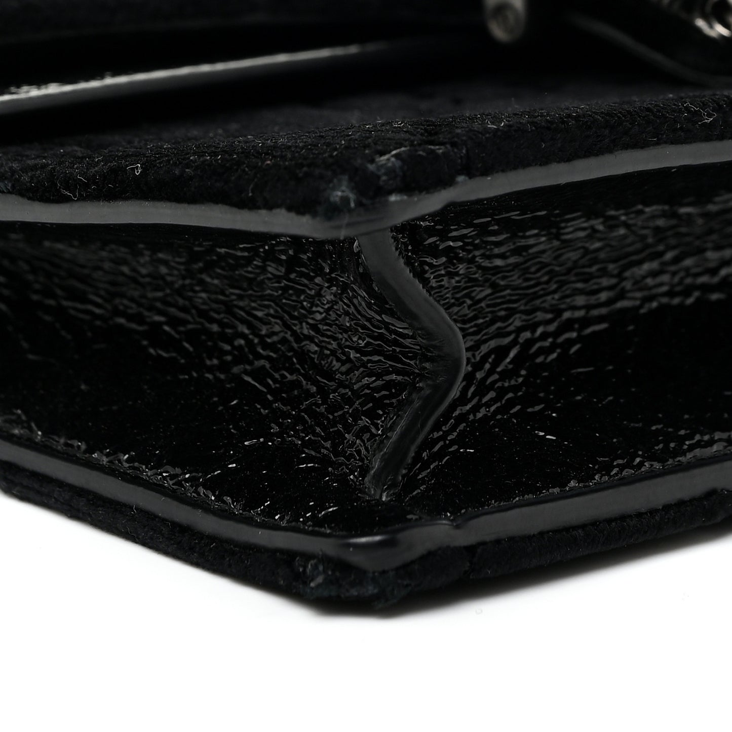 Velvet GG Monogram Super Mini Dionysus Shoulder Bag Black