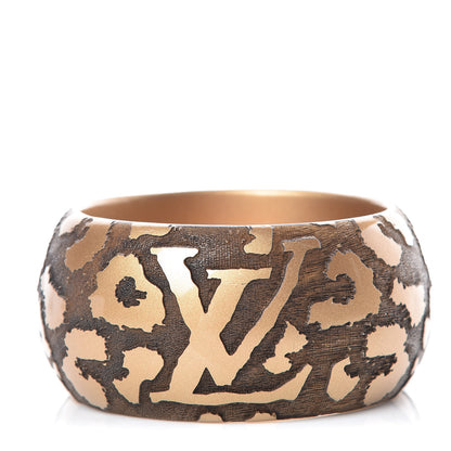 Louis Vuitton Leomonogram Wide Bracelet Gold 1 of 5