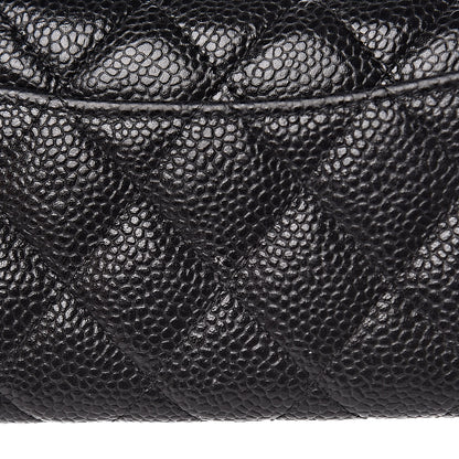 Chanel Caviar Quilted Flap Card Holder Wallet Black 9 of 11