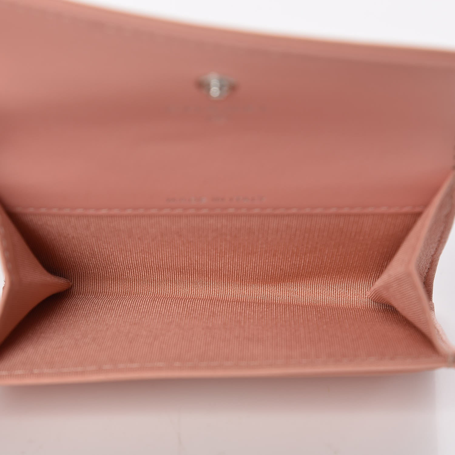Chanel Goatskin Camellia Embossed Card Holder Wallet Light Pink 5 of 9