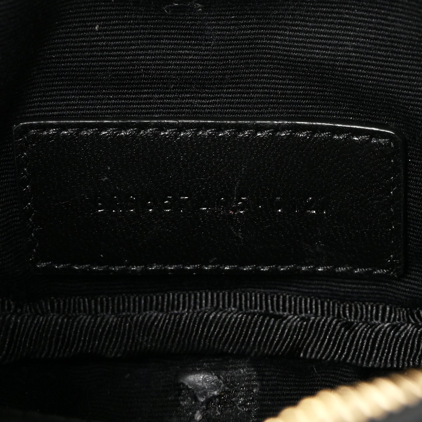 Grain De Poudre Matelasse Monogram Baby Lou Camera Bag Black