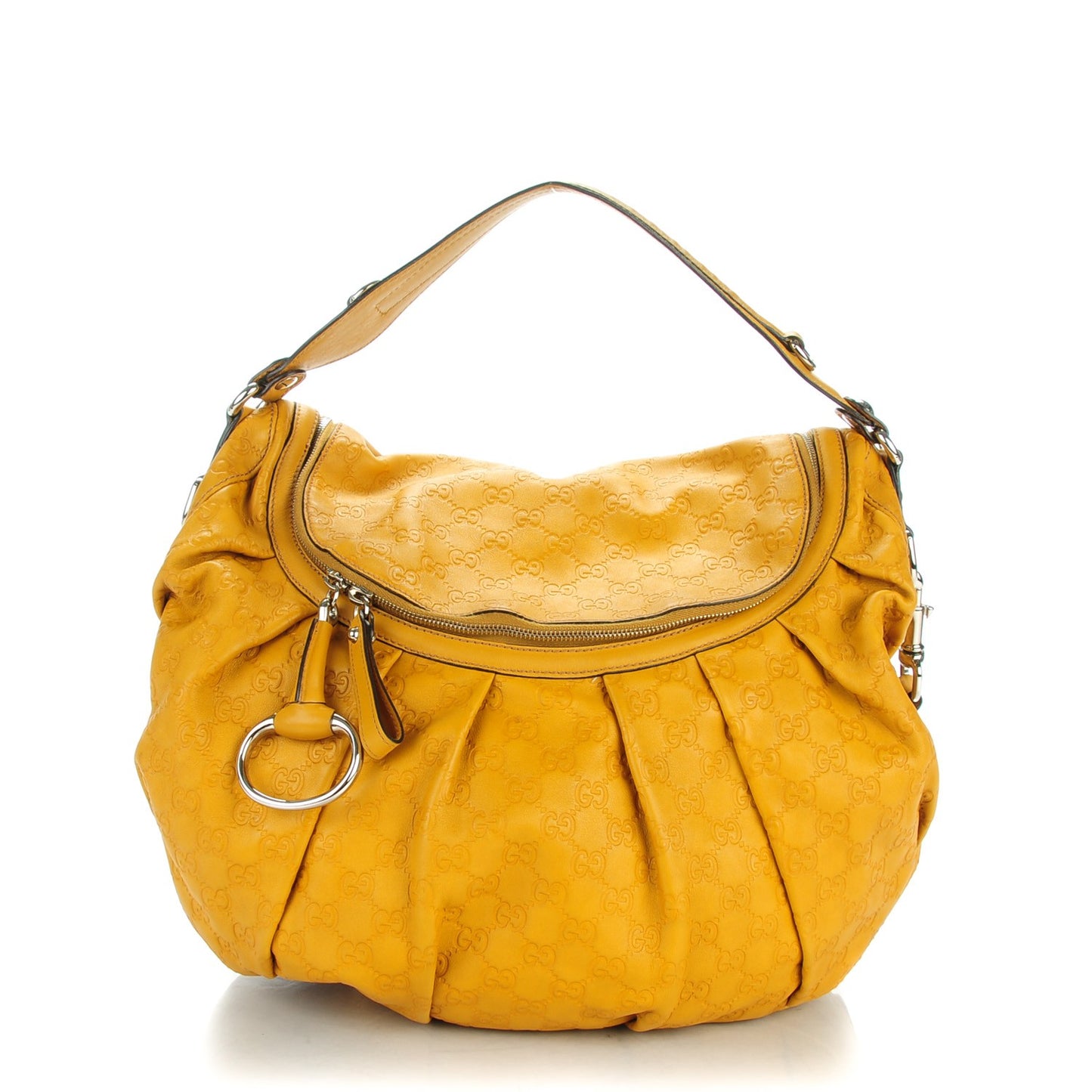 Guccissima Icon Bit Shoulder Bag Marigold