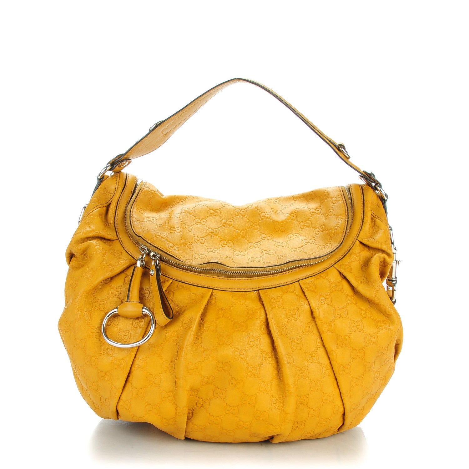 Gucci Guccissima Icon Bit Shoulder Bag Marigold 1 of 7