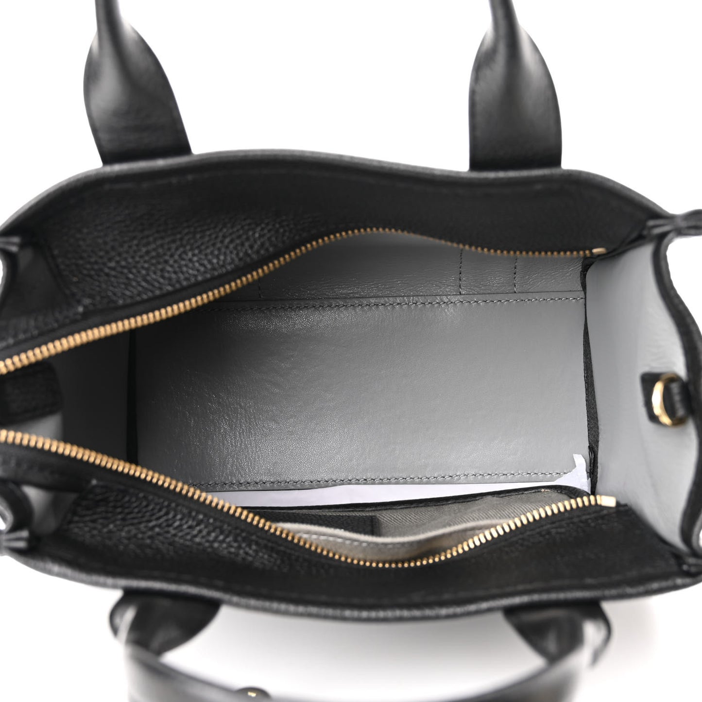 Grained Calfskin Small The Tote Bag Black