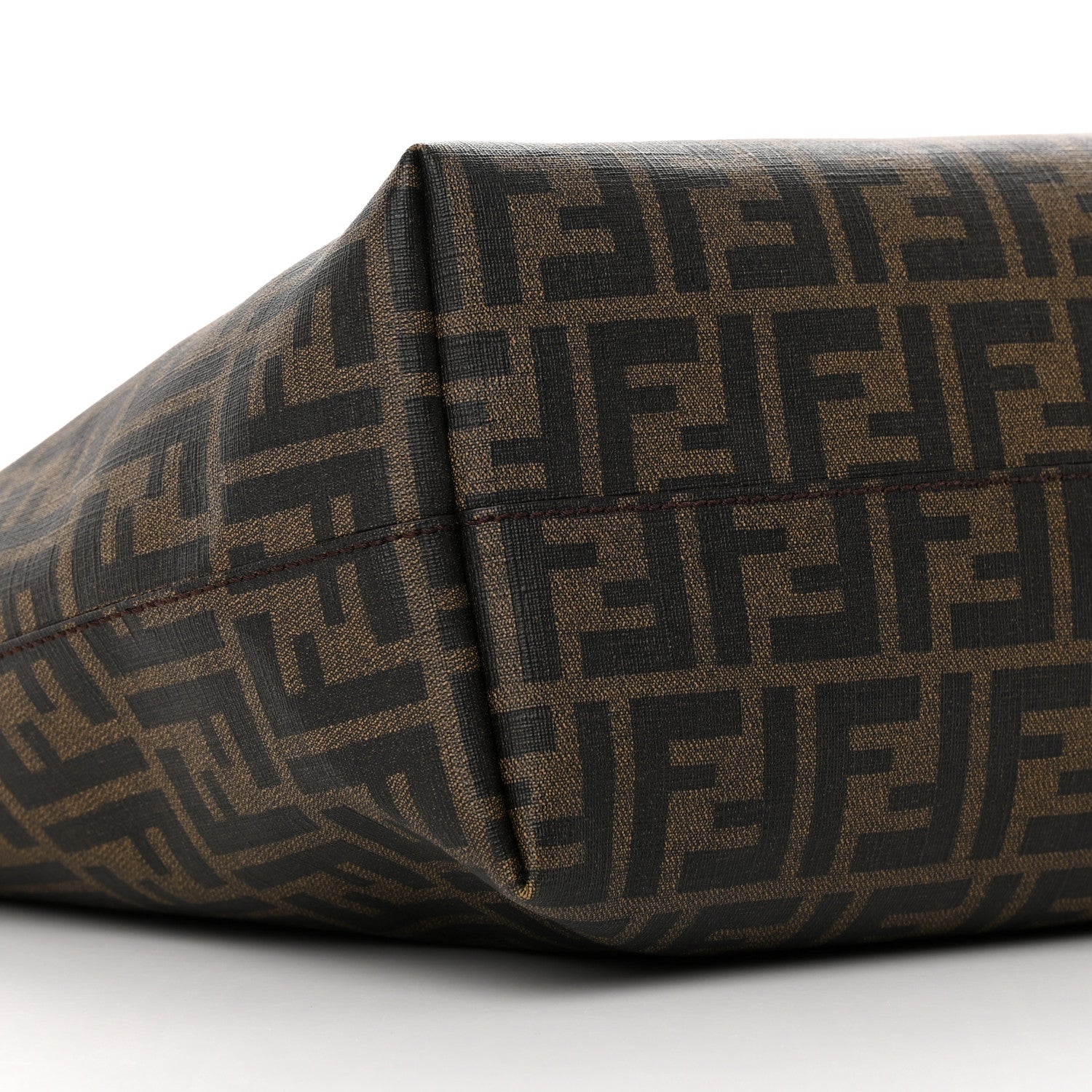 Fendi Zucca Spalmati Medium Roll Tote Tobacco Moro 9 of 14