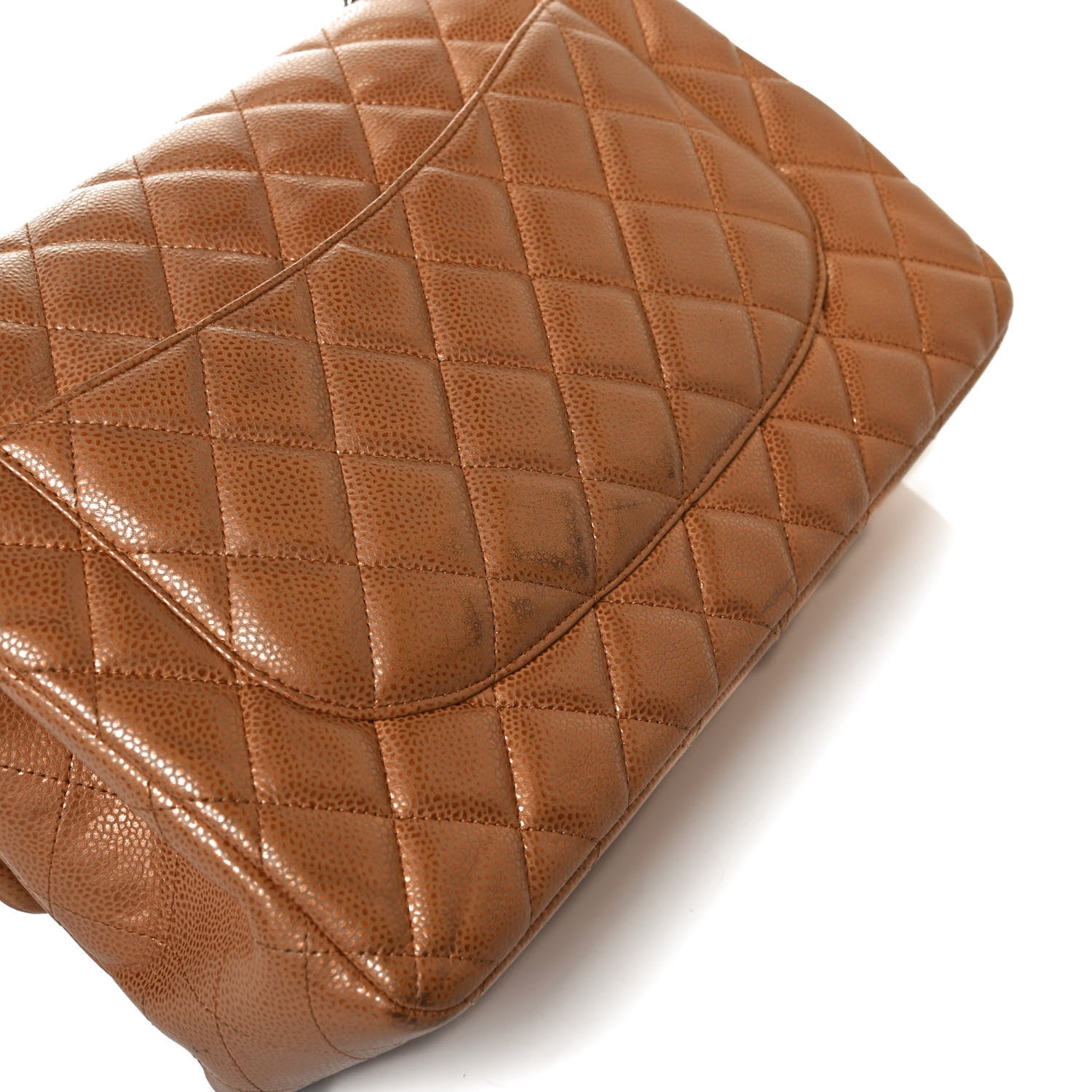 Chanel Metallic Caviar Quilted Jumbo Double Flap Copper 20 of 24