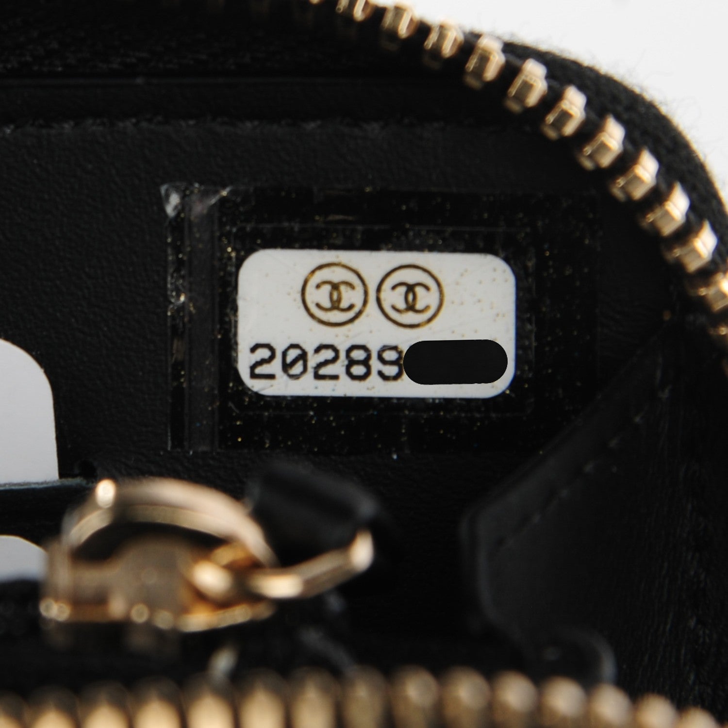 Chanel Caviar Quilted Large Gusset Double Zip Around Wallet Black 8 of 8