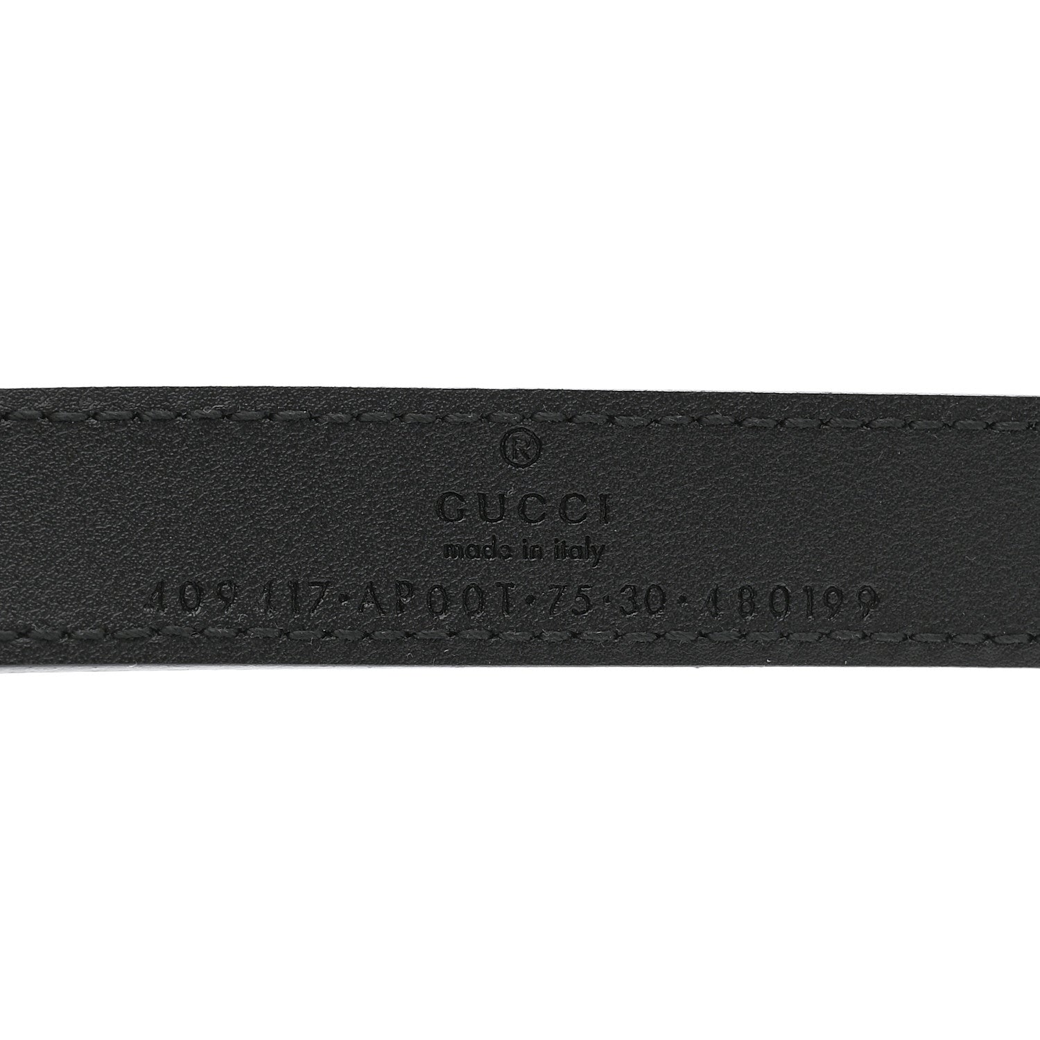 Gucci Calfskin Double G 75 30 Belt Black 3 of 5