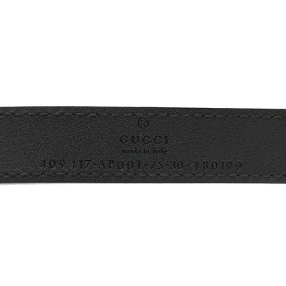 Gucci Calfskin Double G 75 30 Belt Black 3 of 5