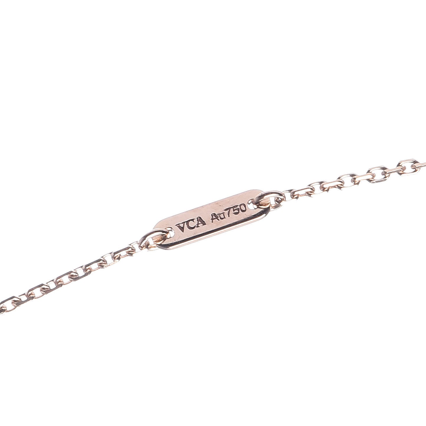 18K Rose Gold Carnelian Sweet Alhambra Heart Pendant Necklace