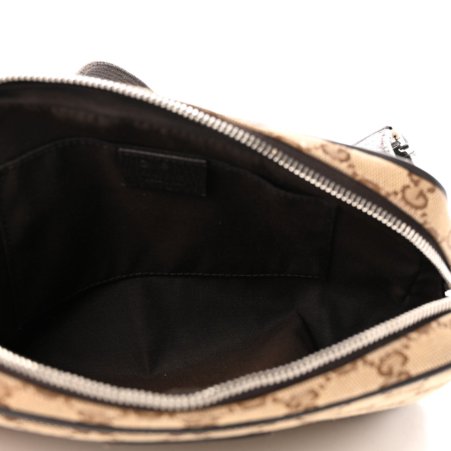 Monogram Dollar Calfskin Belt Bag Beige Ebony Testa di Moro Marrone Scuro
