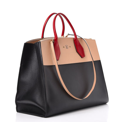 Louis Vuitton Calfskin City Steamer XL Black Creme Bourgogne 4 of 17