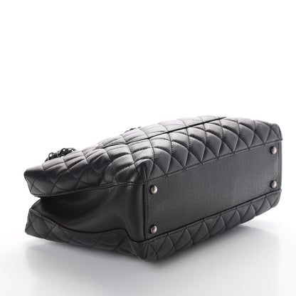 Chanel Caviar Quilted City Shopping Tote Black 3 of 9