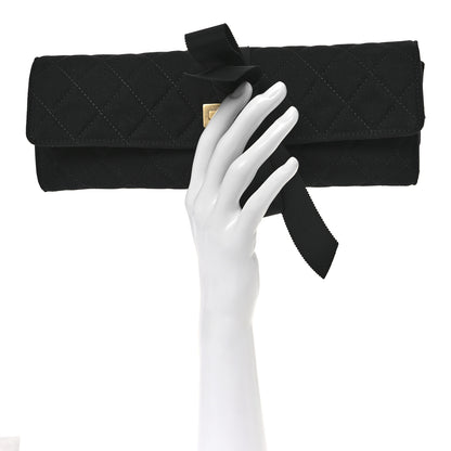 Chanel Grosgrain Quilted Jewelry Roll Case 2 of 8