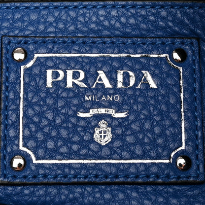 Prada Vitello Daino Wristlet Pouch Royal 6 of 7