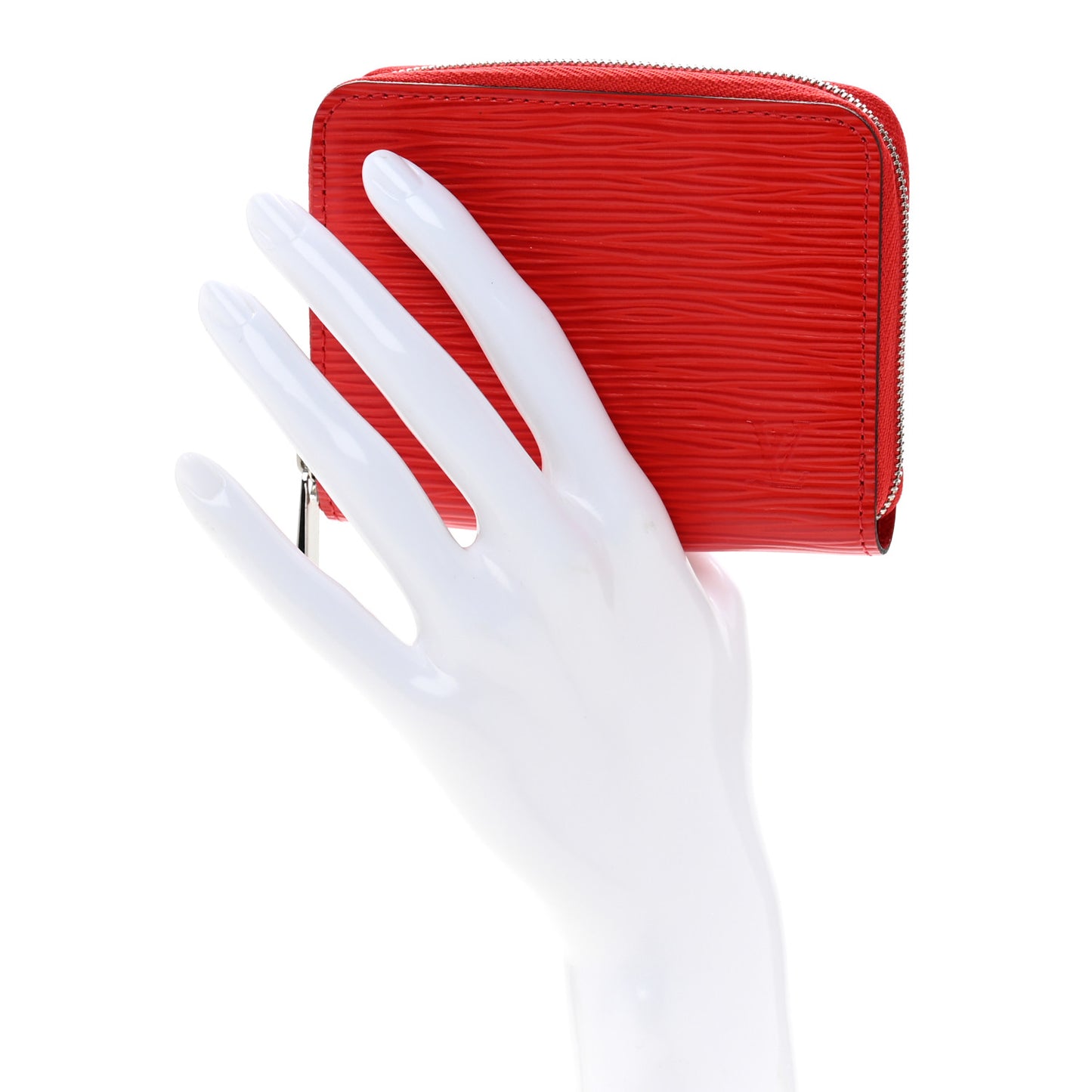 Epi Zippy Coin Purse Coquelicot