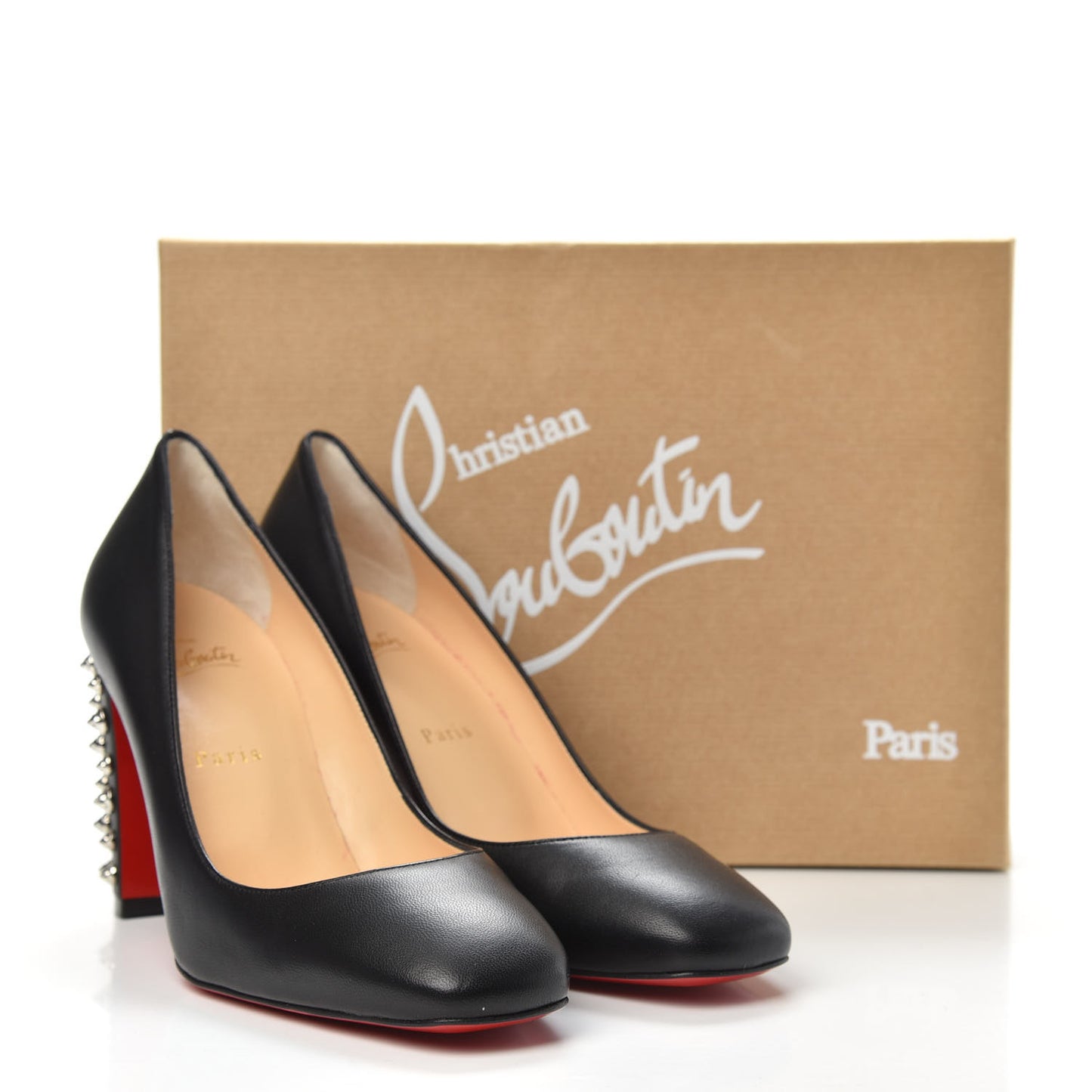 Nappa Donna Stud Spikes 85 Pumps 39.5 Black