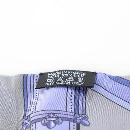 Hermes Silk Cavalcadour Maxi Twilly Gris Perle Mauve Crevette 7 of 7