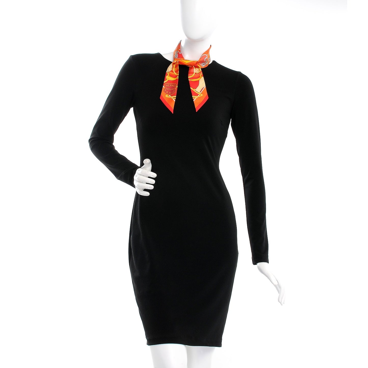 Silk Tatersale Twilly Rouge Orange Jaune D'Or