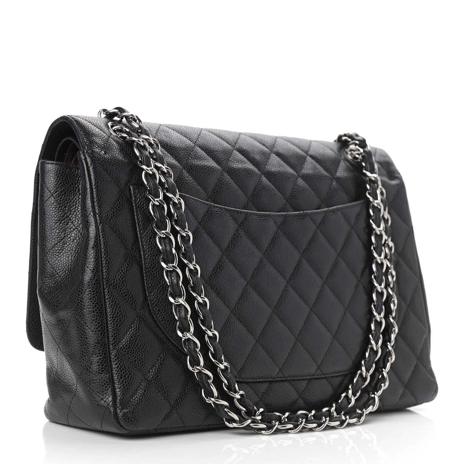 Chanel Caviar Quilted Maxi Double Flap Black 3 of 16