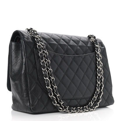 Chanel Caviar Quilted Maxi Double Flap Black 3 of 16